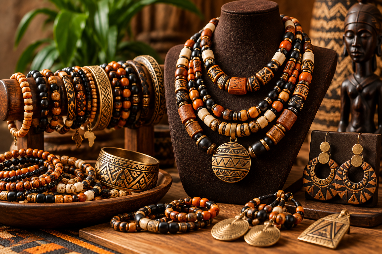 Boucles d'oreilles africaines